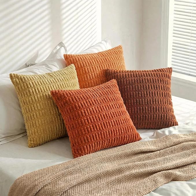 Fancy Homi 4 Packs Decorative Throw Pillow Covers - Image 8