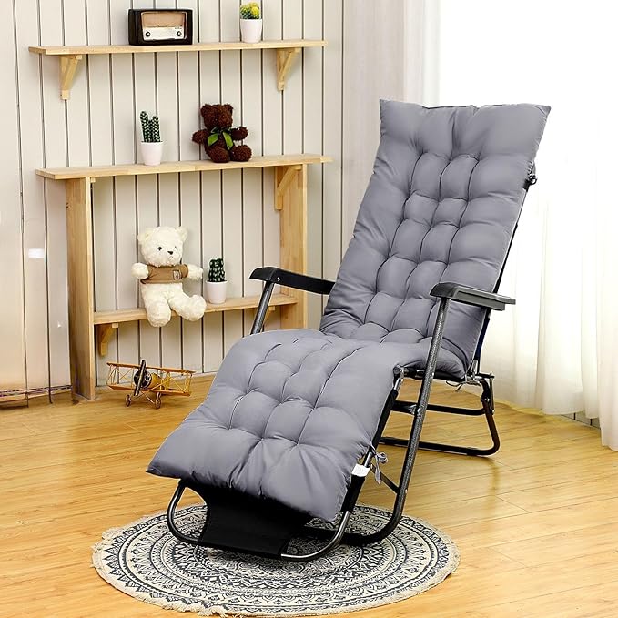 Bucherry 67 x 19 Inch Chaise Lounge Cushions Soft Lounge Chair Cushion Gravity - Image 8