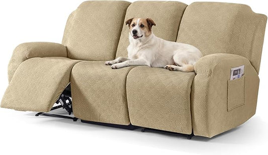 Timeles Recliner Covers for 3 Seater Reclining Couch Covers Sofa Slipcover by Timeles-BetterForYourHomeBetterForThePlanet