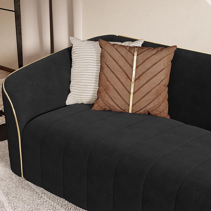 3-Piece Luxury Velvet Sofa Set for Living Room, Elegant Design Couch Set - Image 7