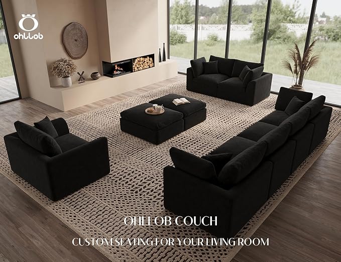 ohllob 48.6" Single Sofa, Small Boneless Couches - Image 6