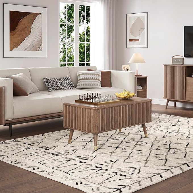 SULIVES Lift Top Coffee Table - Image 6