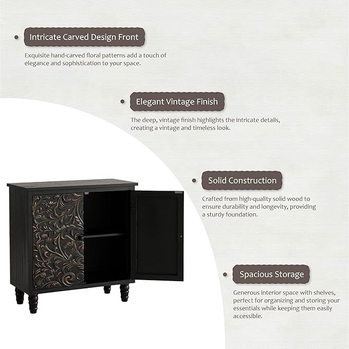 2 Door Farmhouse Storage Cabinet X 2P - Image 5