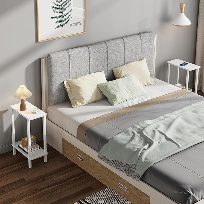 TUTOTAK Small Side Table, Narrow End Table, Skinny Sofa Table, Slim Nightstand - Image 8