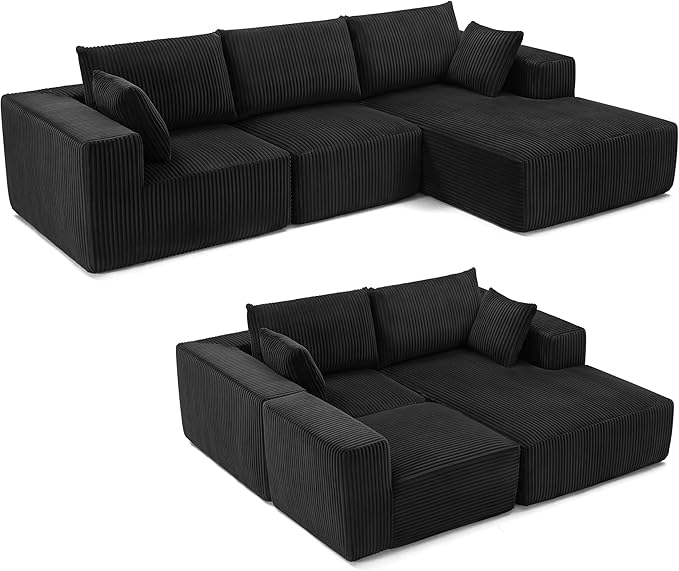 108” Modular Sectional Sofa, Cloud Sectional Couch - Image 8