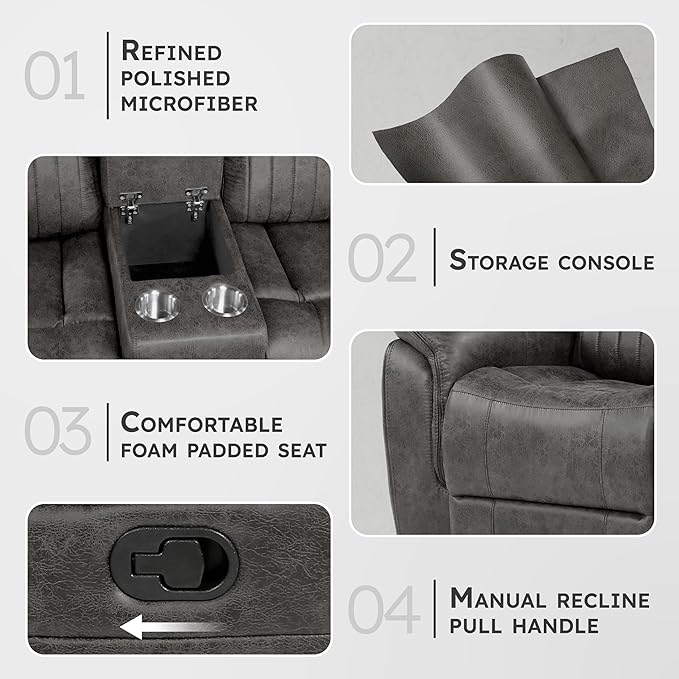 Lexicon Reclining Sectional Couches - Image 3