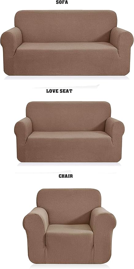 Fancy Collection 3pc Set Slipcover Set Furniture Cover Spandex Set Includes by Unknown