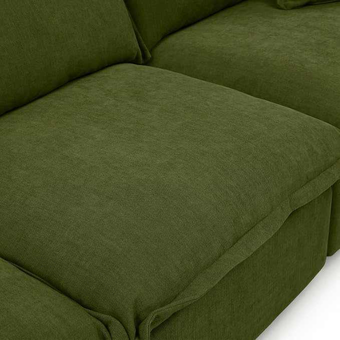 5 Seat V Shape Modular Sectional Couch Sofa - Image 7