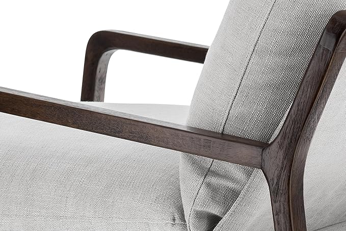 VALENCIA THEATER SEATING Lagon Wood Accent Chair, Mid-Century Modern Armchair - Image 6
