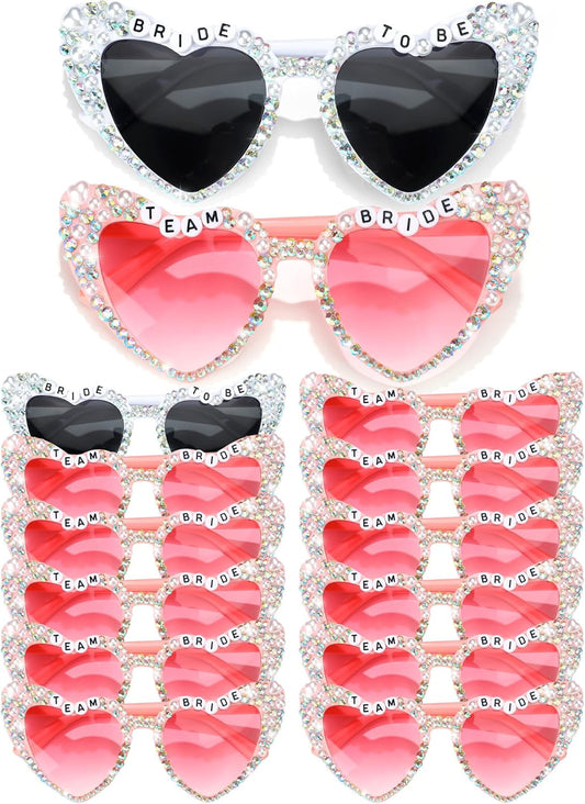 12 Pcs Bachelorette Party Sunglasses for Bridesmaids Bride Sunglasses for Wedding Party Favors