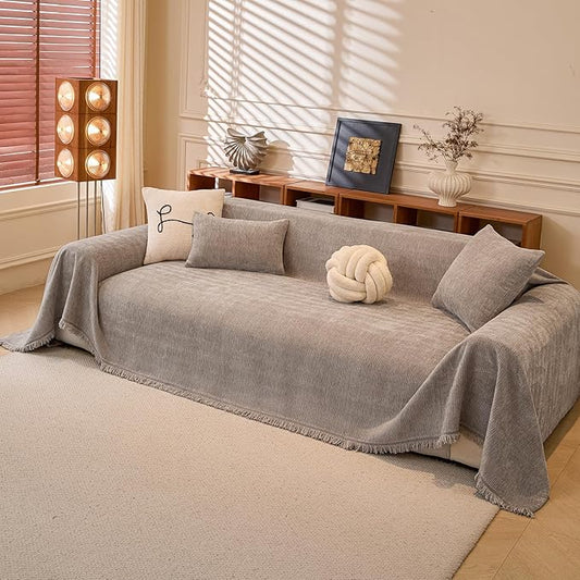DREAMINGO Chenille Sofa Cover Washable Pet Couch Protector Cover Textured Couch by DREAMINGO
