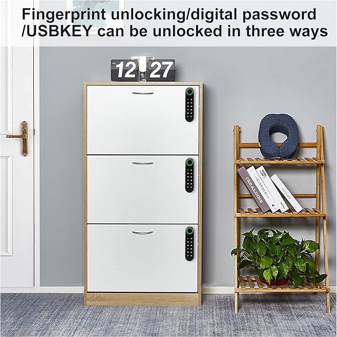Fingerprint Cabinet Lock, Smart Electronic Cabinet Locks, Combination Password - Image 6