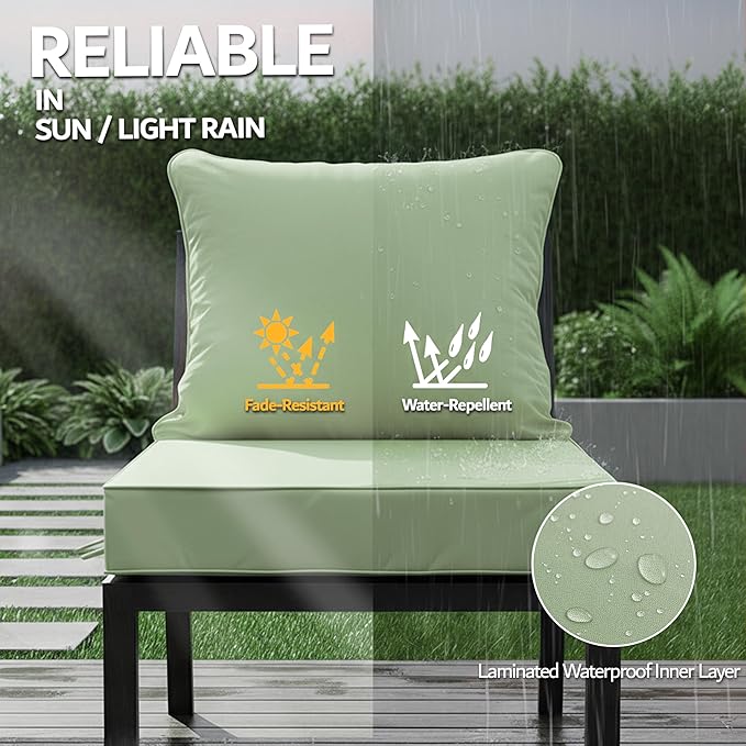 24x24 Inch Outdoor Chair Cushion - Image 3