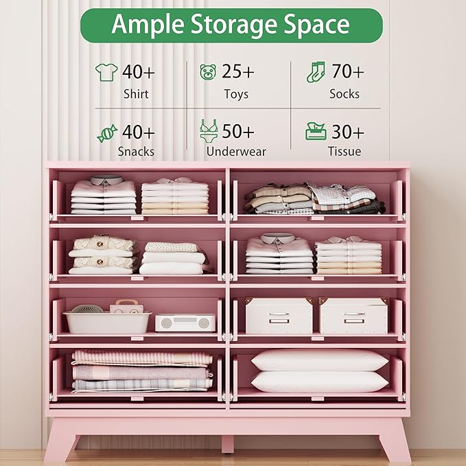 Xixini Fluted Dresser for Bedroom - Image 3