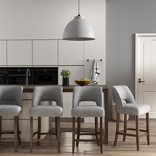 VKNOW Bar Stools Set of 4, Modern Counter Stools by VKNOW