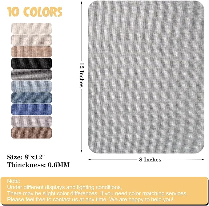 Canvas Repair Patch 8 x12 Inch, Self-Adhesive Waterproof Linen Repair Patches - Image 2