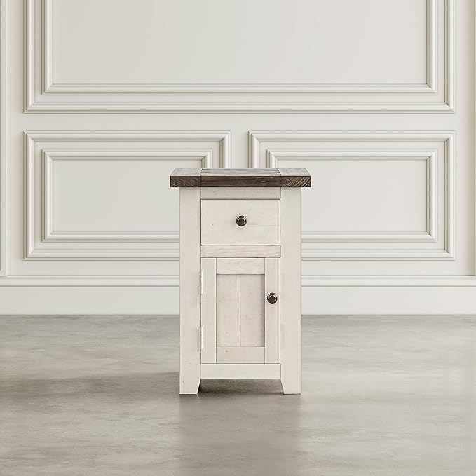 Jofran Madison County Pine Farmhouse Chairside Table - Image 7