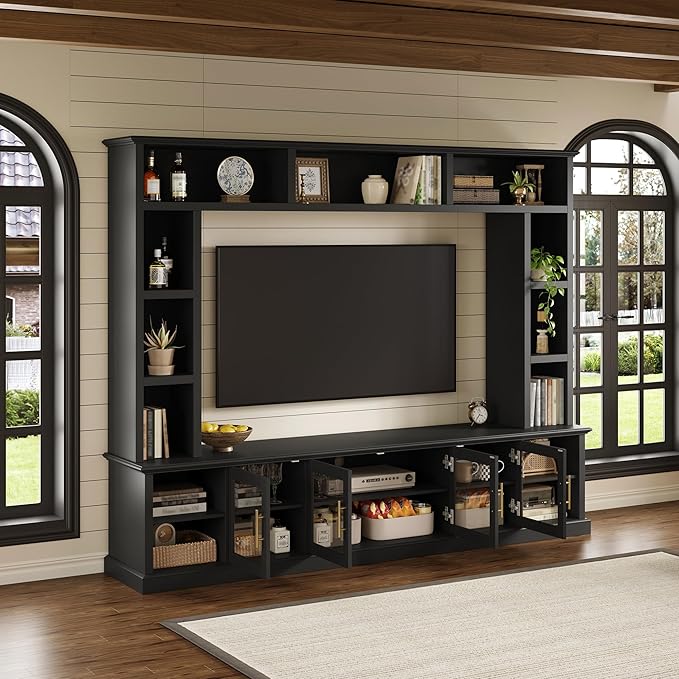 Merax 95" Entertainment Center for TVs up to 80", All-in-One TV Stand - Image 2