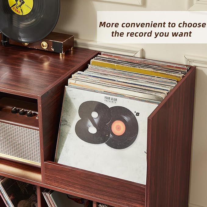 LELELINKY Large Record Player Stand, Turntable Stand - Image 3