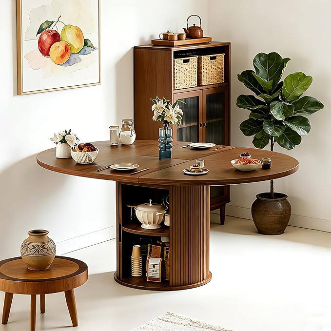 Wildhome Extendable Round Dining Table - Image 7