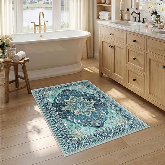 RELEANY Area Rugs 2'6"x4' Kitchen Rugs Entry Rug Small Rugs by RELEANY