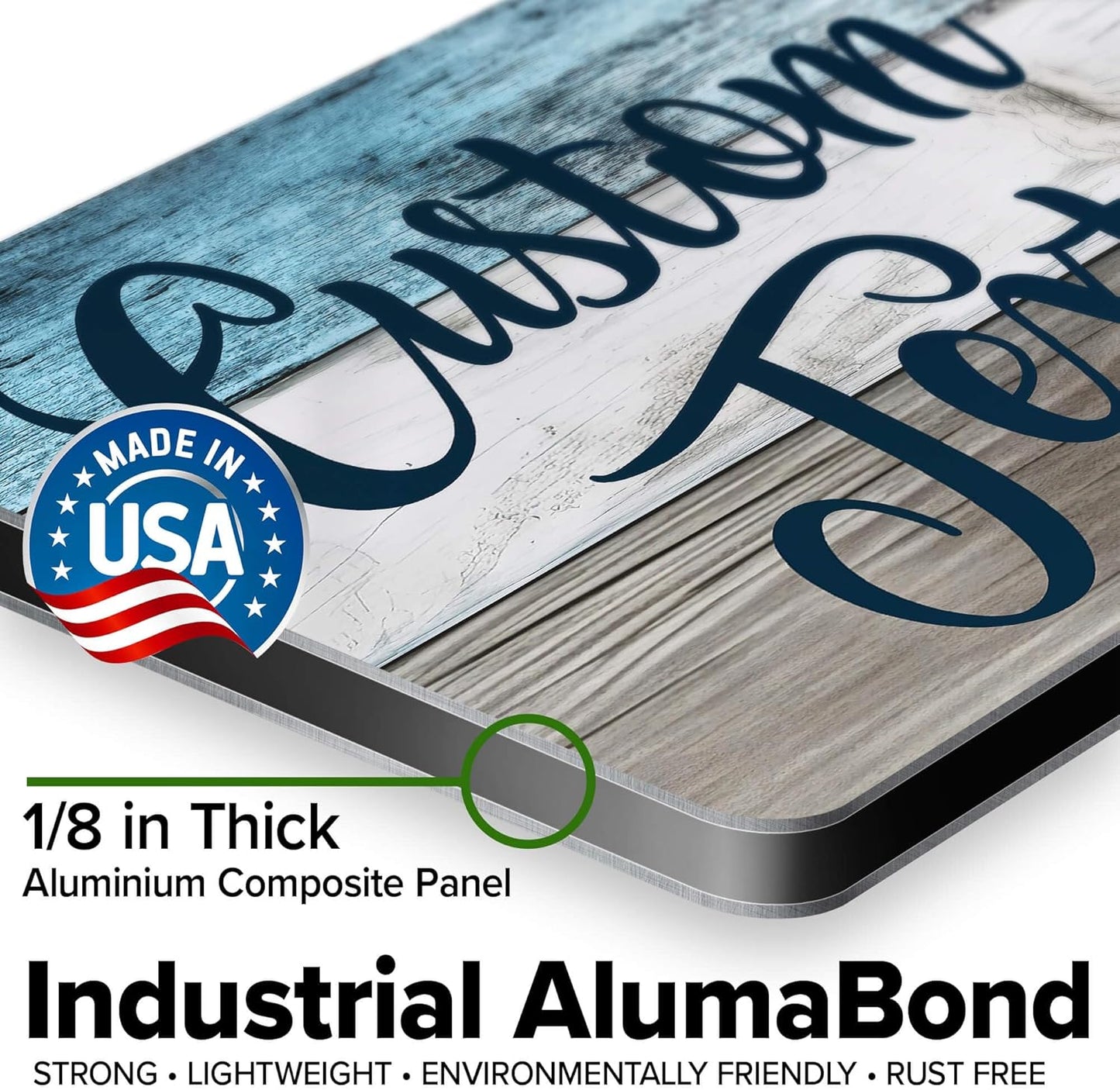 Custom Sign, Custom Street Sign, 11 Font Colors, 13 Font Styles, 4 Hole Options, 22 Sizes, 7x10 Inches, Rust Free DiBound, Fade Resistant, Made in USA by My Sign Center (Coastal)