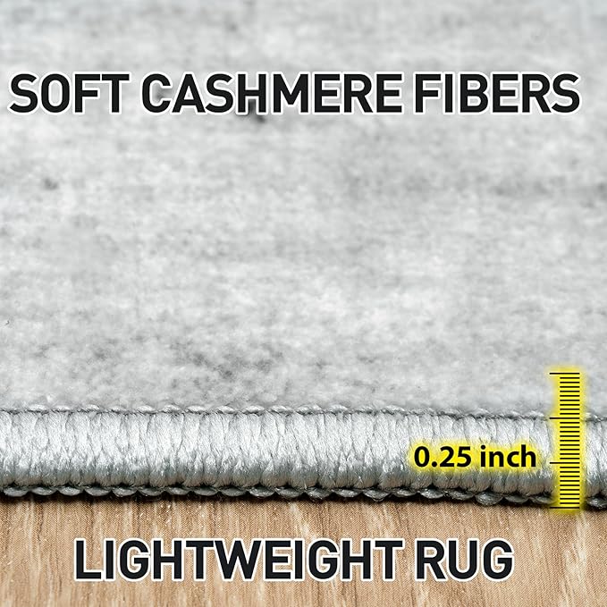 5x7 Area Rugs Washable Rug: Modern Abstract Living Room Rug Soft Anti-Skid Thin - Image 6