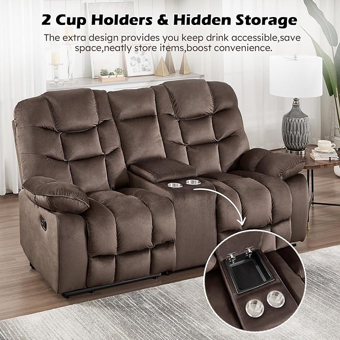HAOMARKETS 3 Pieces Recliner Sofa Furniture Set, Include Power Recliner Chair - Image 5