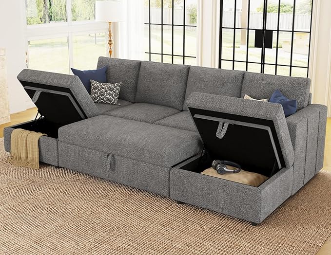 Belffin Modular Sectional Sleeper Sofa Bed - Image 3
