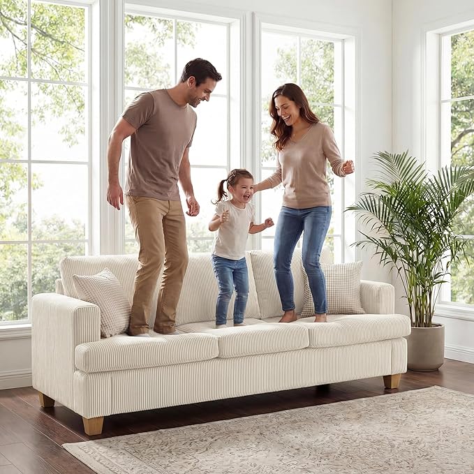 Apicizon 89'' 3-Seat Sofa Couch - Image 2