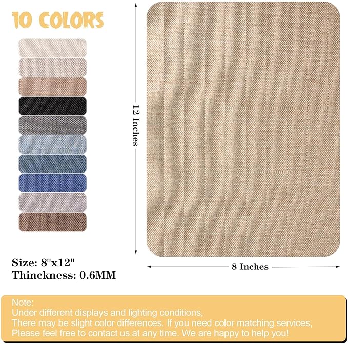 Canvas Repair Patch 8 x12 Inch, Self-Adhesive Waterproof Linen Repair Patches - Image 2
