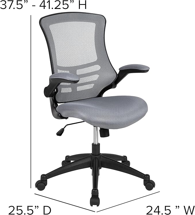 Flash Furniture Kelista Office Chair, Dark Gray Mesh - Image 3