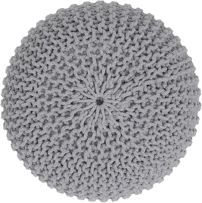 REDEARTH · Round Boho Pouf Ottoman - Image 5