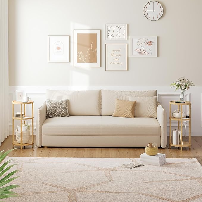 HOOBRO Set of 2 Small Round Side Tables - Image 2
