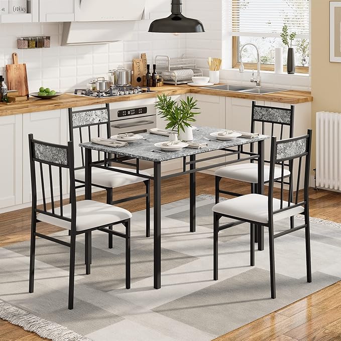 NAFORT 5 Piece Dining Table Set - Image 7