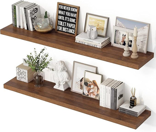 48 Inch Floating Shelves, 12 Inch Deep Floating Shelves by Unknown