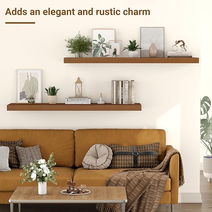 36 Inch Floating Shelves, 12 Inch Deep Floating Shelves - Image 6