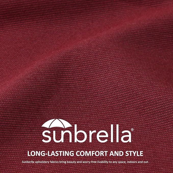 Unimatta Sunbrella Outdoor High Back Chair Cushion Seat Pads, 44 x 21 Inch - Image 2