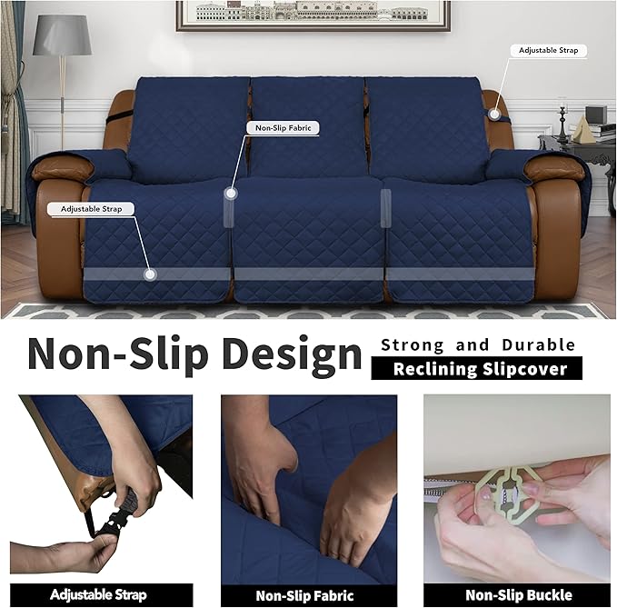 Easy-Going Oversized Recliner Sofa Cover, Reversible Couch Cover - Image 4