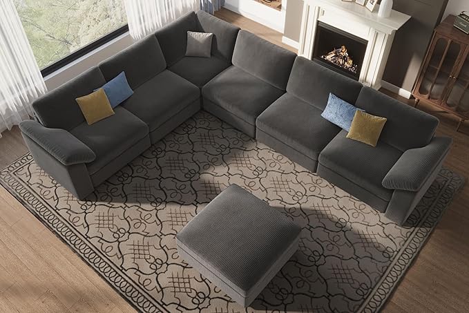 EASE MOOSE Oversized Sectional Modular Sofa, Large L Shape Sectional Couch Wide - Image 4