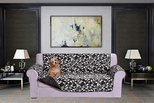 Elegant Comfort Quilted Furniture Protectors Solid and Printed Design by ELEGANTCOMFORT