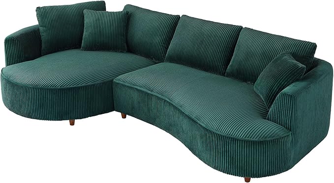 122.04'' Curved Sectional Sofa Couch - Image 8