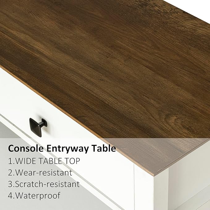 Lomojo Console Table, Sofa Table 13.8" D x 39.37" W x 31.5" HEntryway Table - Image 8