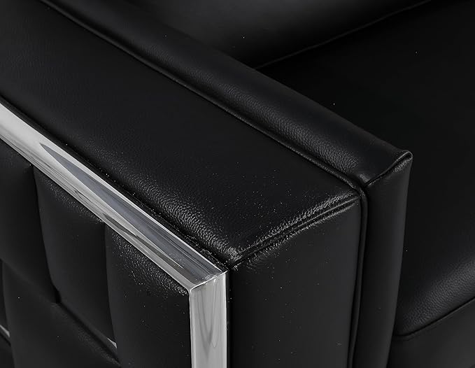Blackjack Furniture Catania Modern Top Grain Italian Leather Sofa Set - Image 7
