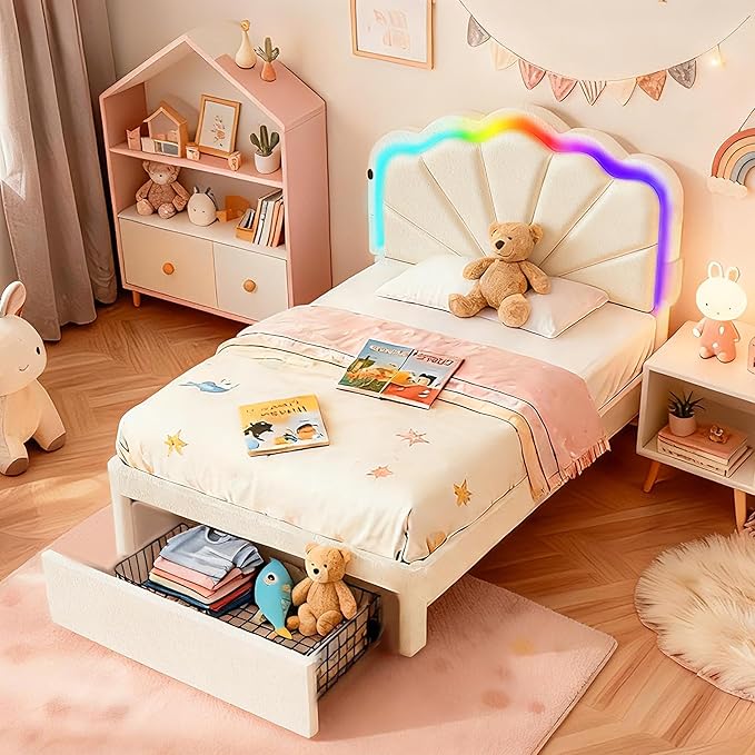 Twin Multifunctional Upholstered Bed，Children’s Bed - Image 3