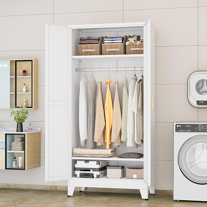 GAIOUS Metal Wardrobe Cabinet - Image 9