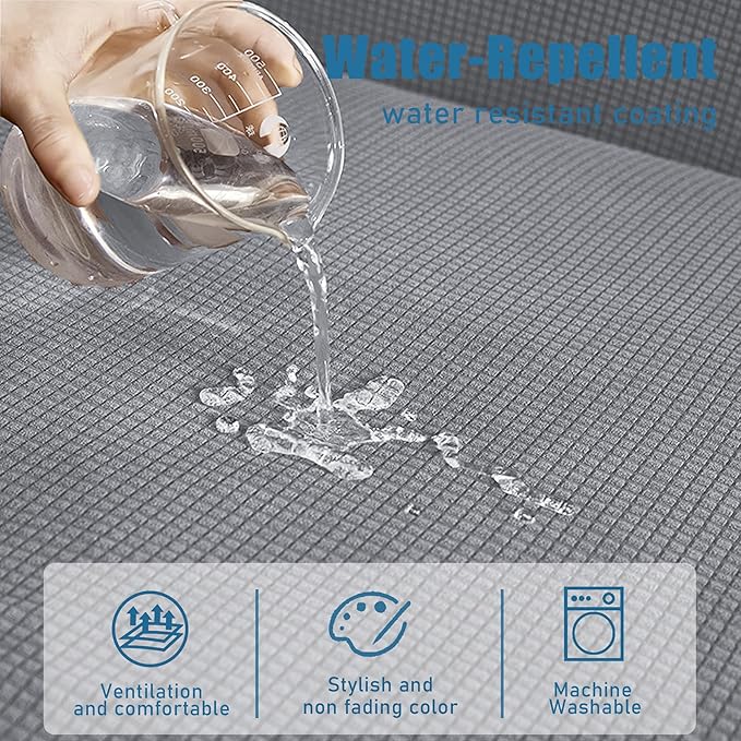 Water Repellent Sofa Cushion Cover, Stretch Sectional Couch Covers Separete - Image 3