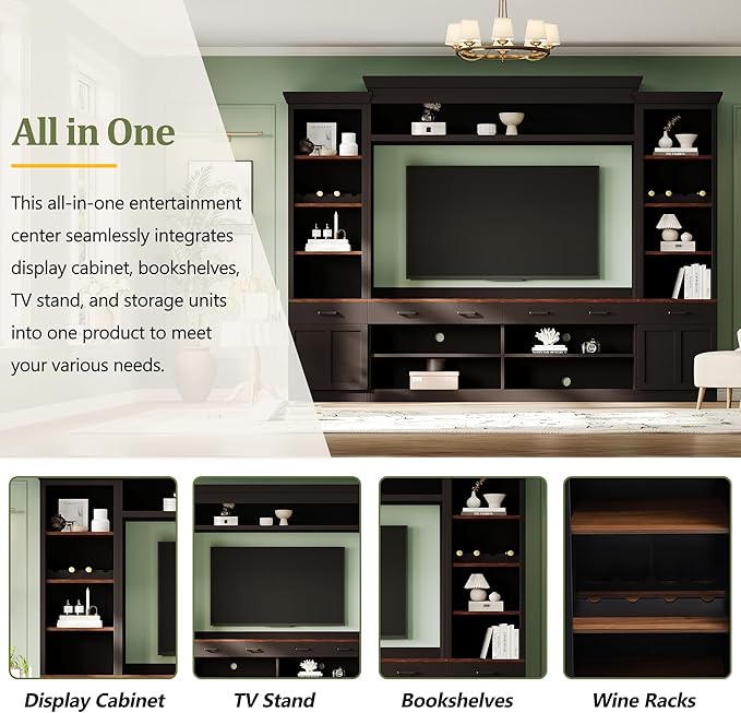 Merax Minimalist Entertainment Wall Unit Set - Image 2