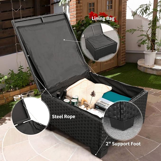 Rattaner Wicker Patio Furniture Set - Image 5