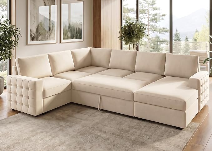 HONBAY Sectional Sleeper Sofa by HONBAY